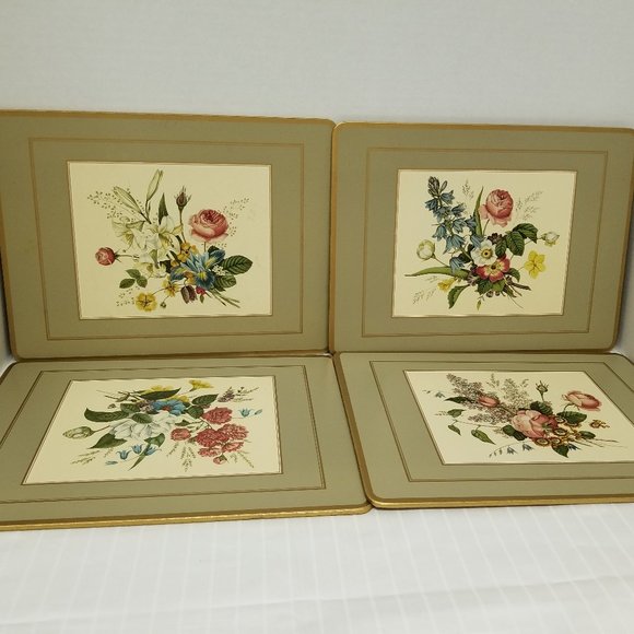 Pimpernel Dining Vintage Pimpernel Placemats Set Of Four Floral